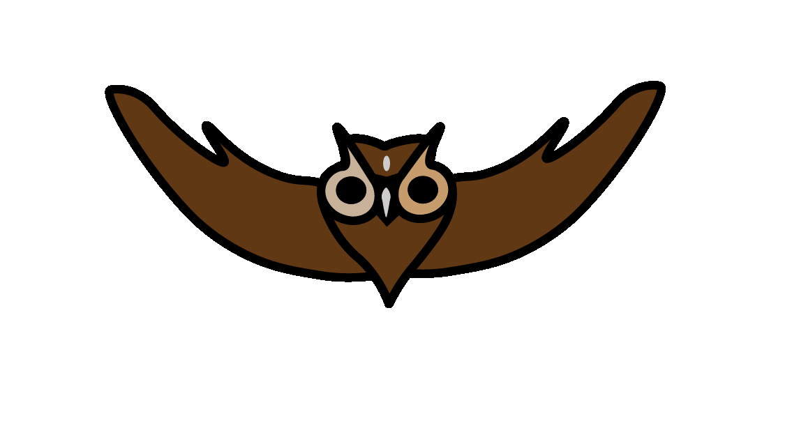 Subject to copyright Loyalty Owl Dibs logo gif flying
